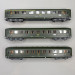 3 voitures à jupe, logo encadré jaune, SNCF - MARKLIN 43230
