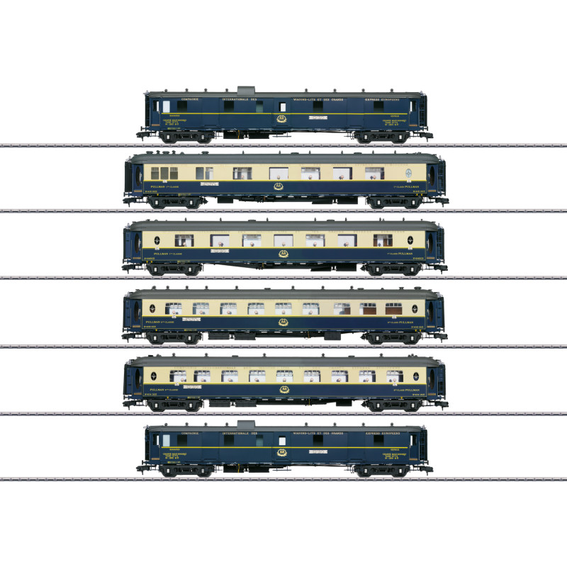 Coffret de 6 voitures Pullman Edelweiss, CIWL Ep II - MARKLIN 58000