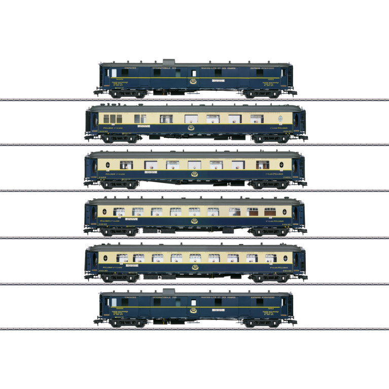 Coffret de 6 voitures Pullman Edelweiss, CIWL Ep II - MARKLIN 58000