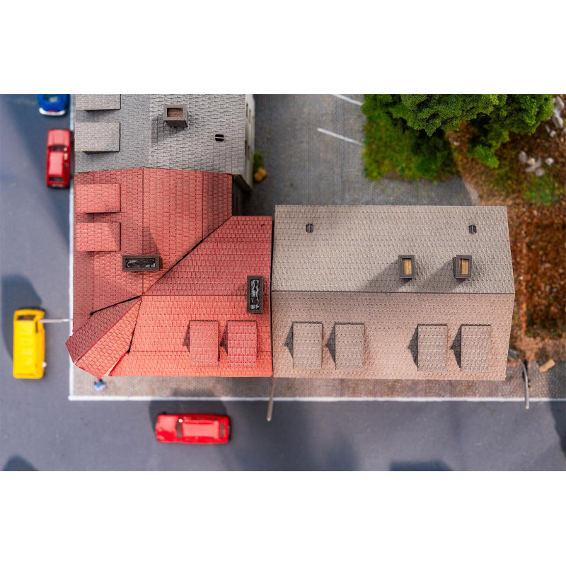 2 immeubles dont un en angle, de ville  - FALLER 282783