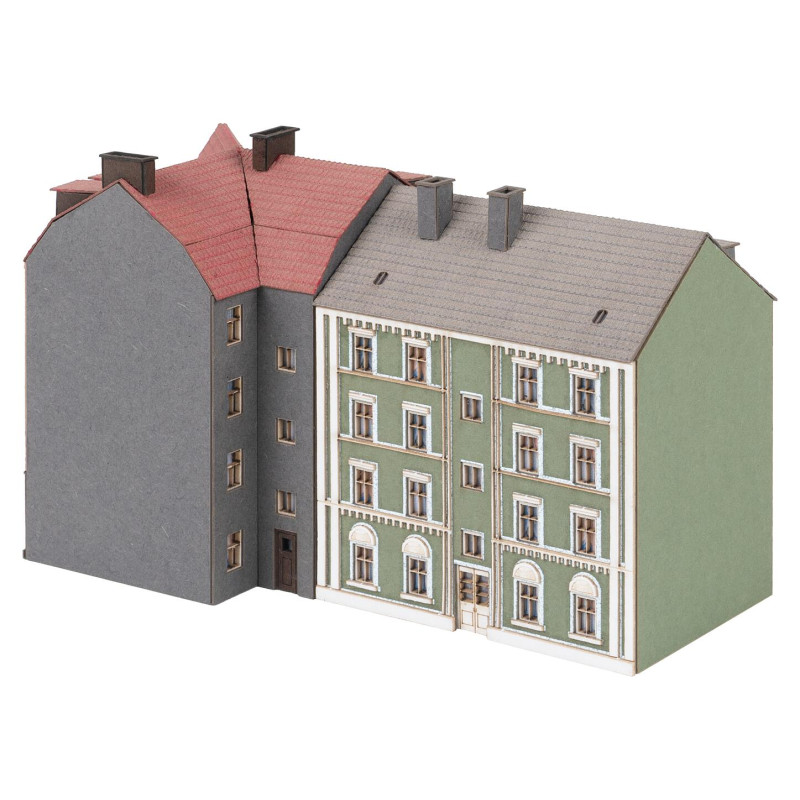 2 immeubles dont un en angle, de ville  - FALLER 282783