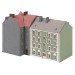 2 immeubles dont un en angle, de ville  - FALLER 282783