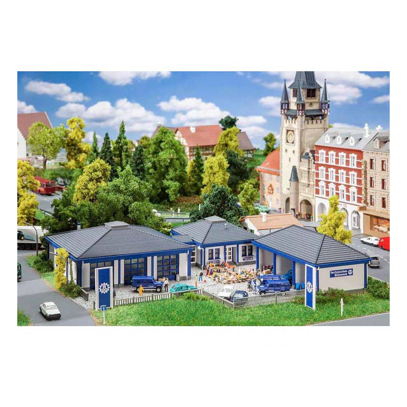 Bâtiment de la THW avec garage - Faller 222222