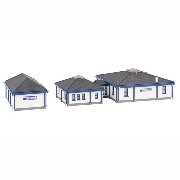 Bâtiment de la THW avec garage - Faller 222222