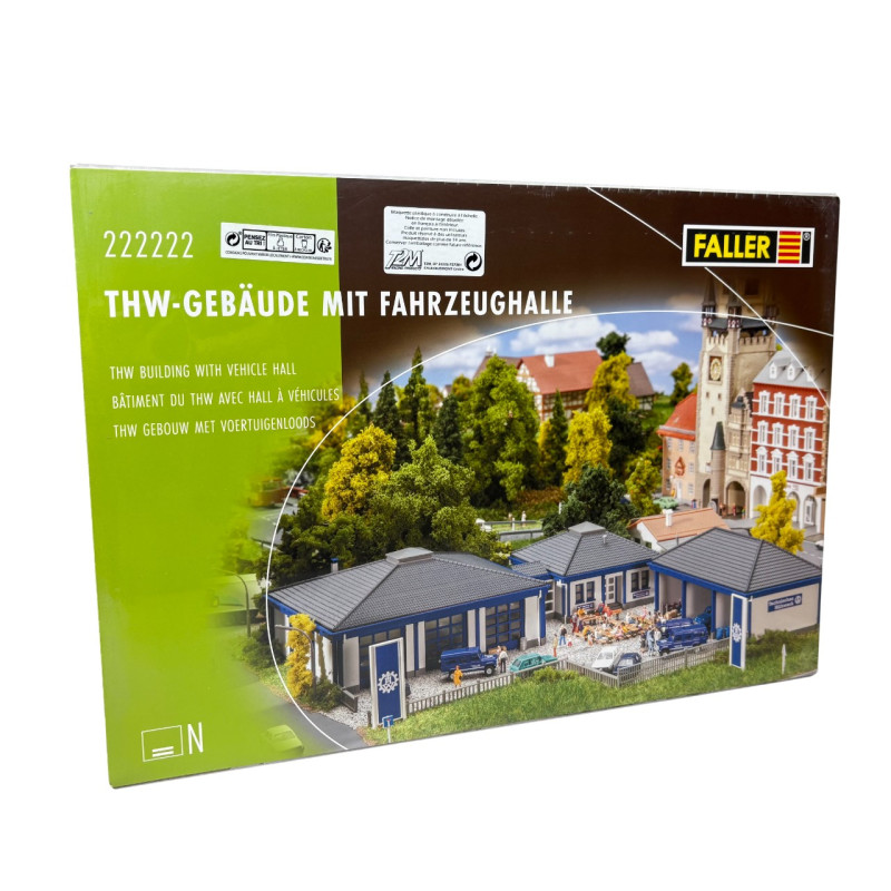 Bâtiment de la THW avec garage - Faller 222222