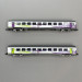 2 voitures Corail Vtu Intercités, 1CL + 2CL, SNCF - AZAR MODELS V01-ICP1