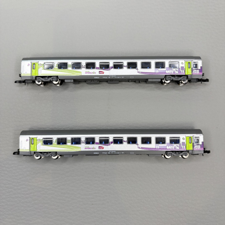 2 voitures Corail Vtu Intercités, 2 x 2CL, SNCF - AZAR MODELS V01-ICP2