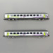 2 voitures Corail Vtu Intercités, 2 x 2CL, SNCF - AZAR MODELS V01-ICP2