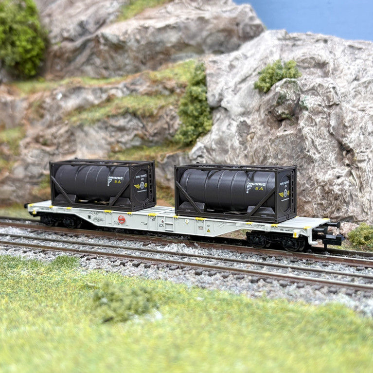 Wagon porte conteneurs AAE Sgns, "Den Hartogh", Railion - MINITRIX 15103