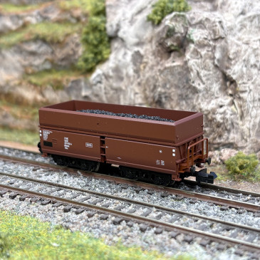 Wagon trémie type OOtu 6778, transport de charbon, DR - MINITRIX 18953