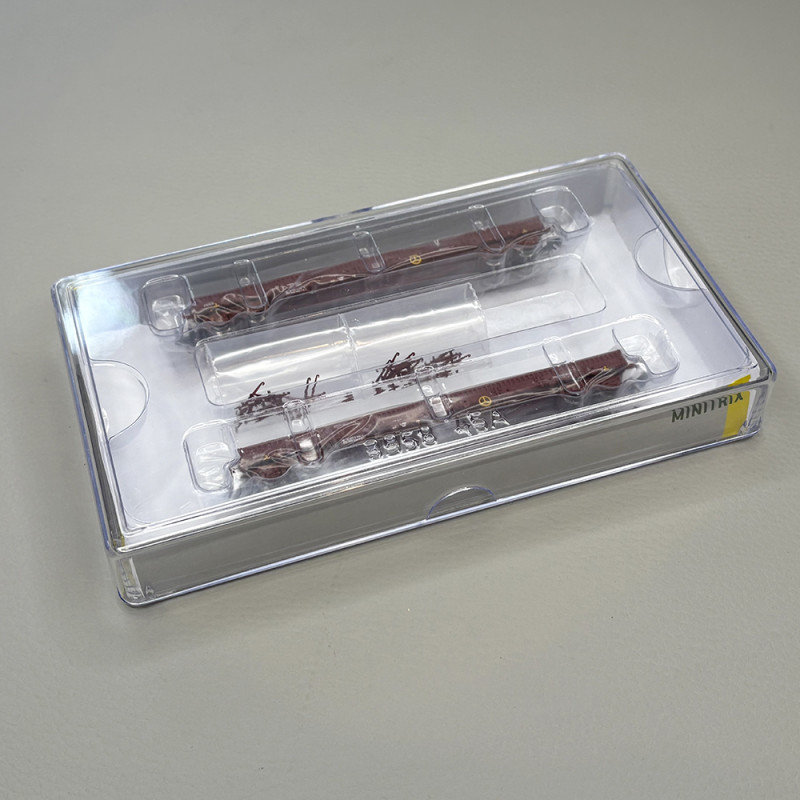 2 wagons plats à ranchers type Uas, INFRA, SNCF - MINITRIX 18290