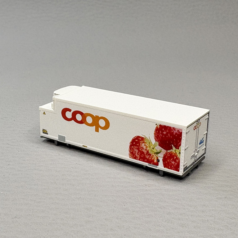 6 conteneurs réfrigérés COOP, avec motif différent - MINITRIX 66583