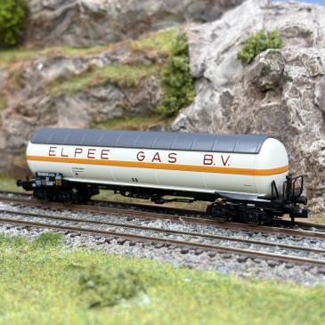 Wagon citerne type Zags, transport de gaz, "Elpee Gas B.V.", DB - FLEISCHMANN 6660117