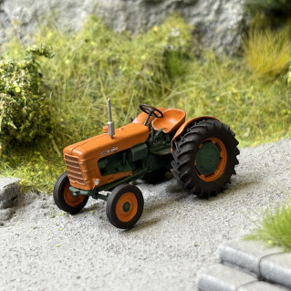 Tracteur SOMECA Super SOM40 Orange et vert Roue 28' HO REE BA009