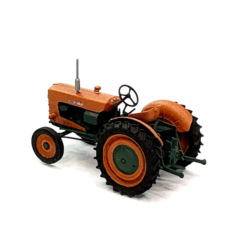 Véhicule [HO] : Tracteur Someca orange et vert super SOM 40 avec roues 36' - REE BA010 - Paris