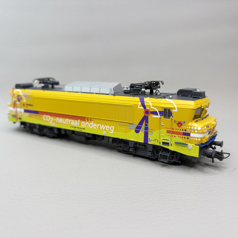 Locomotive électrique 1756 avec porte conteneurs, Strukton Rail - ROCO 7510117