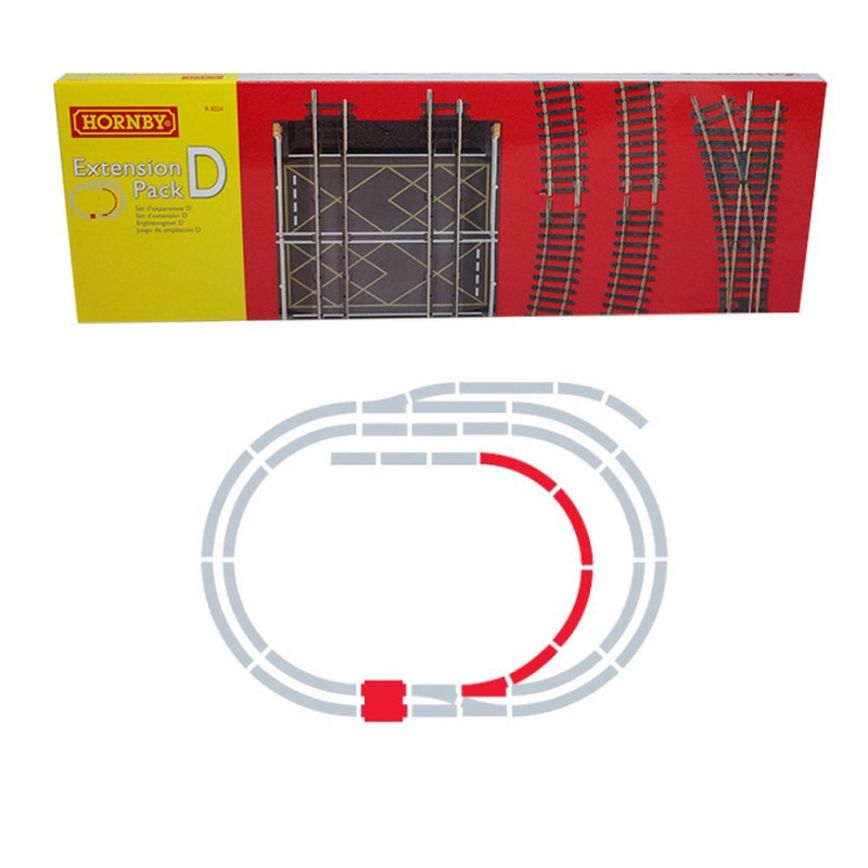 Set d’extension D rails Jouef / Hornby  -HO-1/87-HORNBY JOUEF R8224