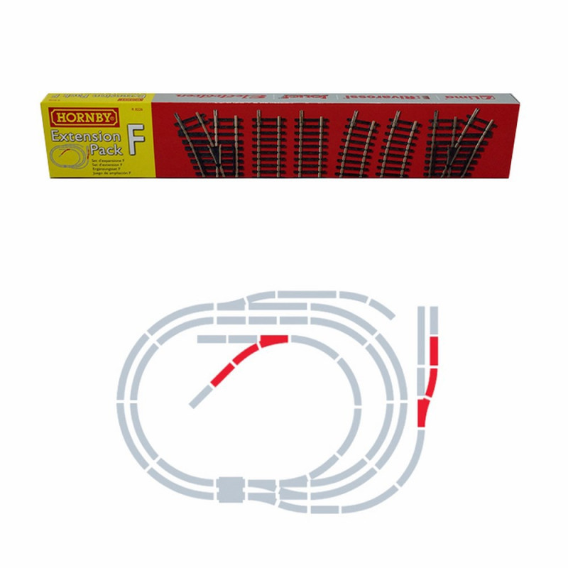 Set d’extension F rails Jouef / Hornby  -HO-1/87-HORNBY JOUEF R8226