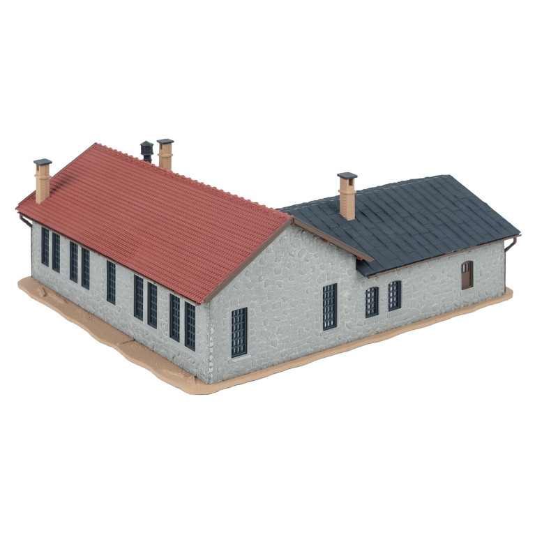 Remise pour 2 locomotives avec atelier - Faller 222106