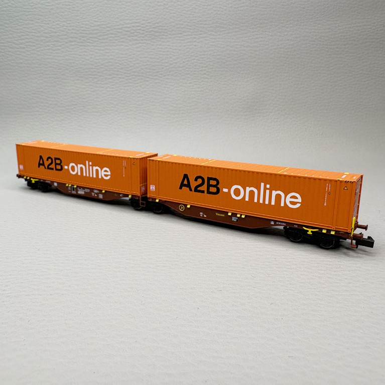 Wagon porte conteneurs Sggmrss 90, TOUAX - REE NW-231