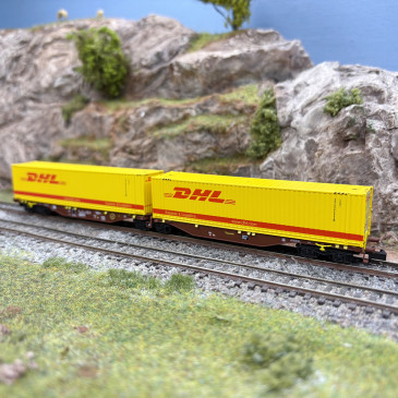 Wagon porte conteneurs Sggmrss 90, TOUAX - REE NW-236