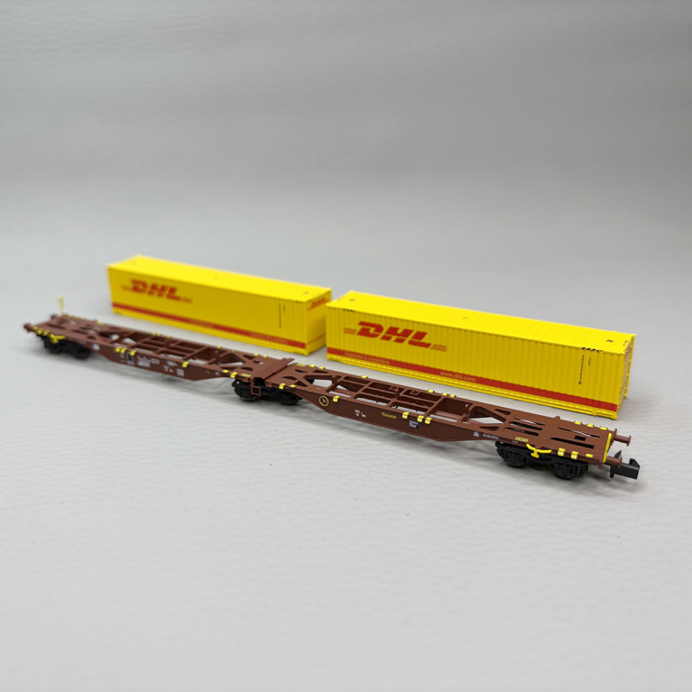 Wagon porte conteneurs Sggmrss 90, TOUAX - REE NW-236