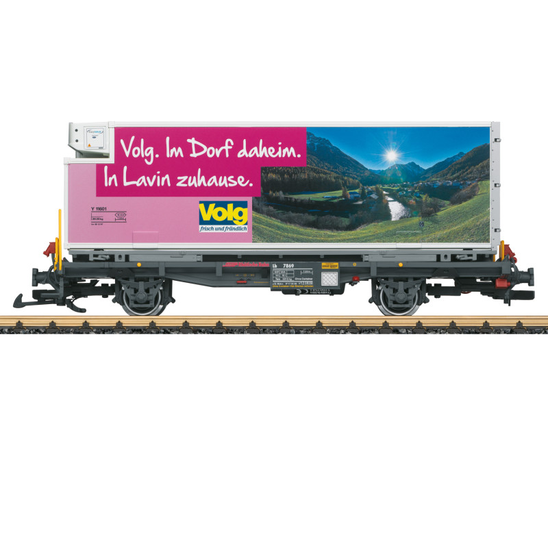 Wagon porte conteneur réfrigéré, Volg, RhB, Ep. VI - LGB 46896