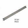 Rail Setrack double droite long 335mm code 100-HO-1/87-PECO ST-201