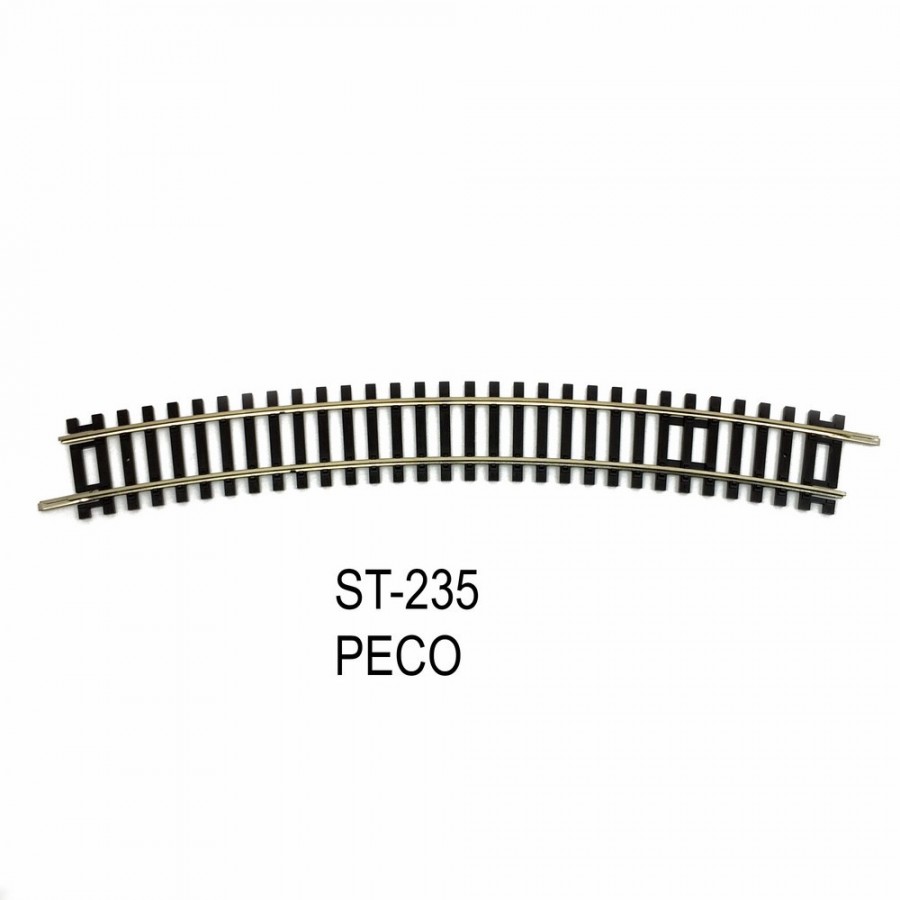 Rail Setrack courbe R4  571.5mm 22.5° code 100-HO-1/87-PECO ST-235