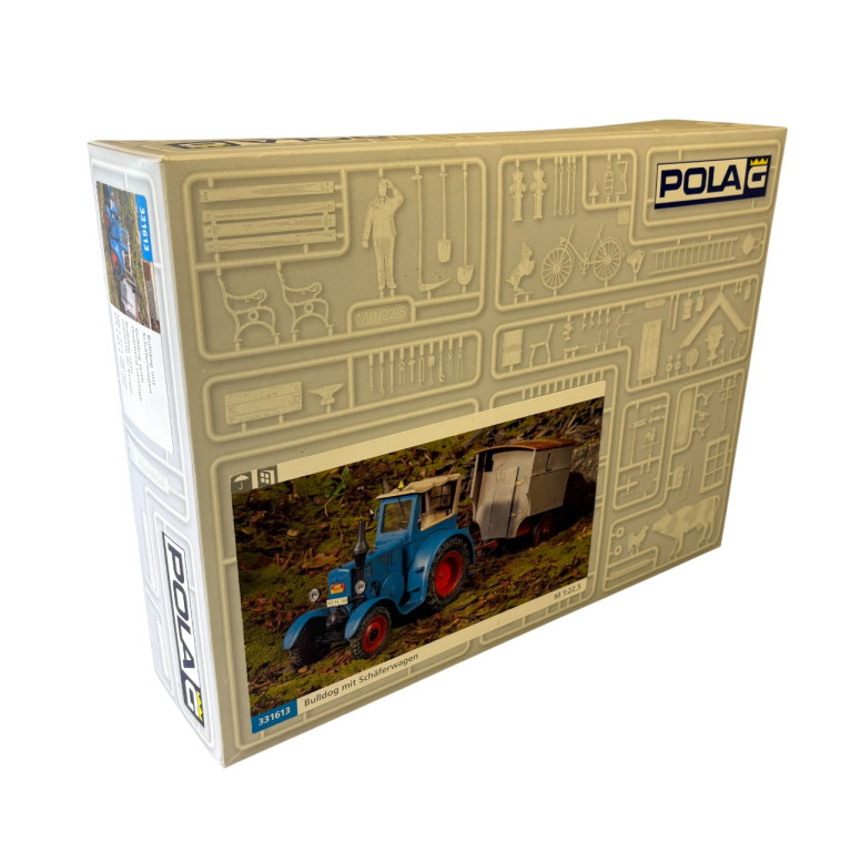 Tracteur Lanz D 9506, Bulldog avec remorque  - POLA 331613