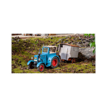 Tracteur Lanz D 9506, Bulldog avec remorque  - POLA 331613