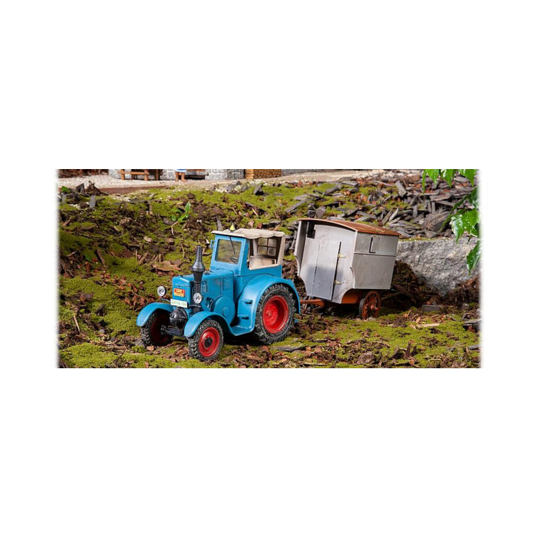 Tracteur Lanz D 9506, Bulldog avec remorque  - POLA 331613