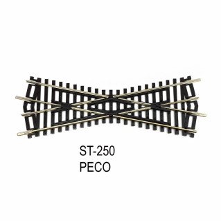 Rail Setrack croisement  168mm  angle 22.5°  code 100-HO-1/87-PECO ST-250