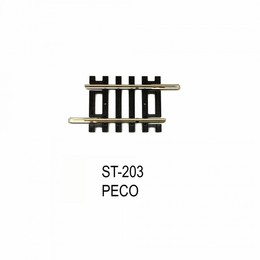 Rail Setrack droite 41mm  code 100-HO-1/87-PECO ST-203