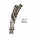 Rail Setrack aiguillage courbe droit R2 et R3 11.25° code 100-HO-1/87-PECO ST-244