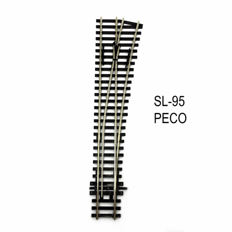 Rail Streamline aiguillage droit droit 219mm R 914mm  code 100-HO-1/87-PECO ST-202