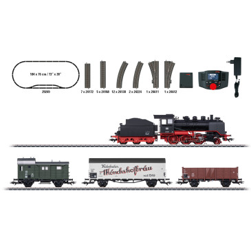 Coffret de départ locomotive à vapeur avec wagons, Ep. III, digital son – MARKLIN 29249