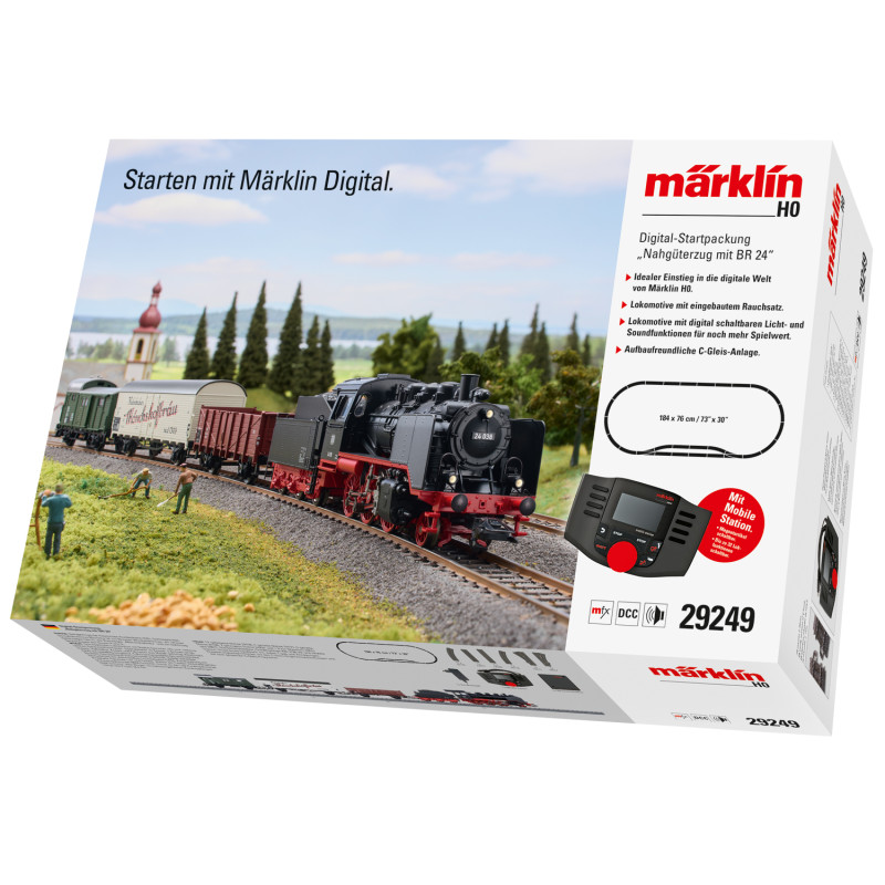 Coffret de départ locomotive à vapeur avec wagons, Ep. III, digital son – MARKLIN 29249