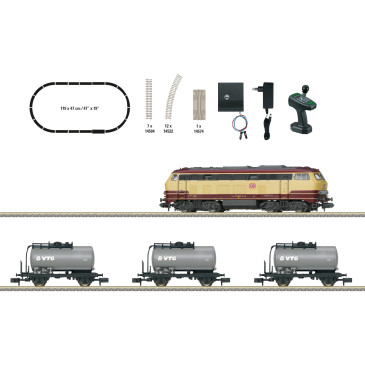 Coffret de départ locomotive diesel avec 3 wagons, Ep. VI, digital – Minitrix 11160