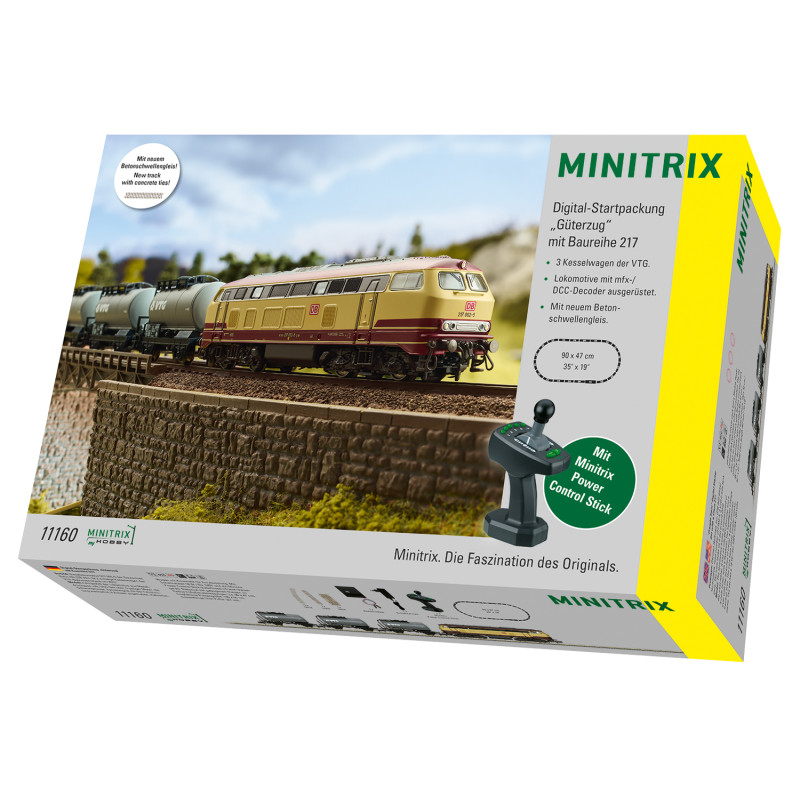 Coffret de départ locomotive diesel avec 3 wagons, Ep. VI, digital – Minitrix 11160