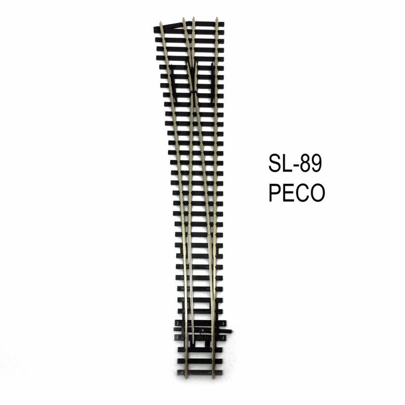 Rail Streamline aiguillage droit gauche 258mm R 1524mm  code 100-HO-1/87-PECO SL-89