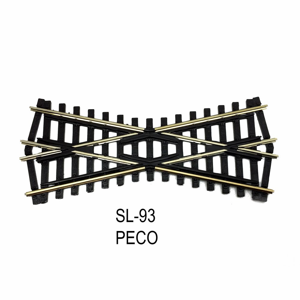 Rail Streamline croisement de jonction simple 249mm  code 100-HO-1/87-PECO SL-80 
