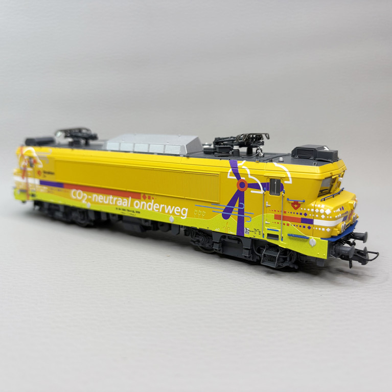 Locomotive électrique 1756 avec porte conteneurs, Strukton Rail - ROCO 7520117