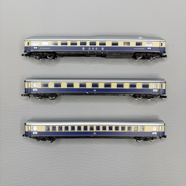 3 voitures du "Rheingold" 2, DB - MARKLIN 87284