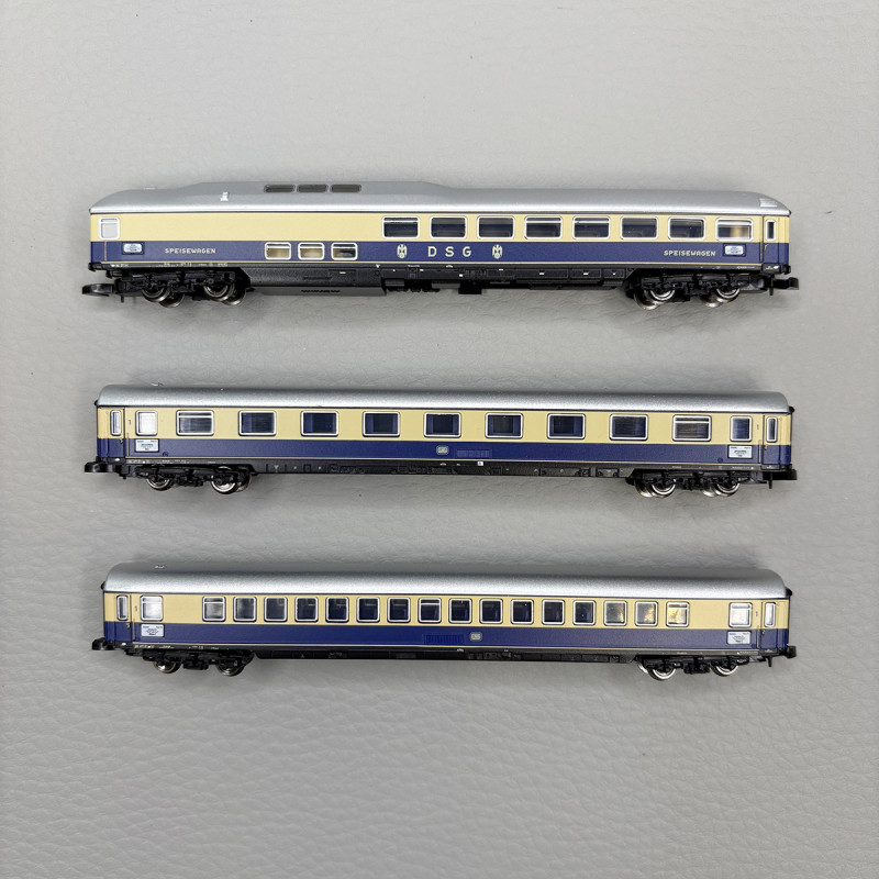 3 voitures du "Rheingold" 2, DB - MARKLIN 87284