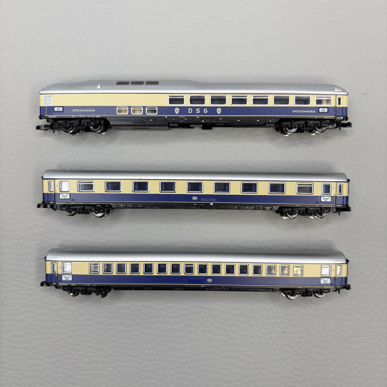 3 voitures du "Rheingold" 2, DB - MARKLIN 87284