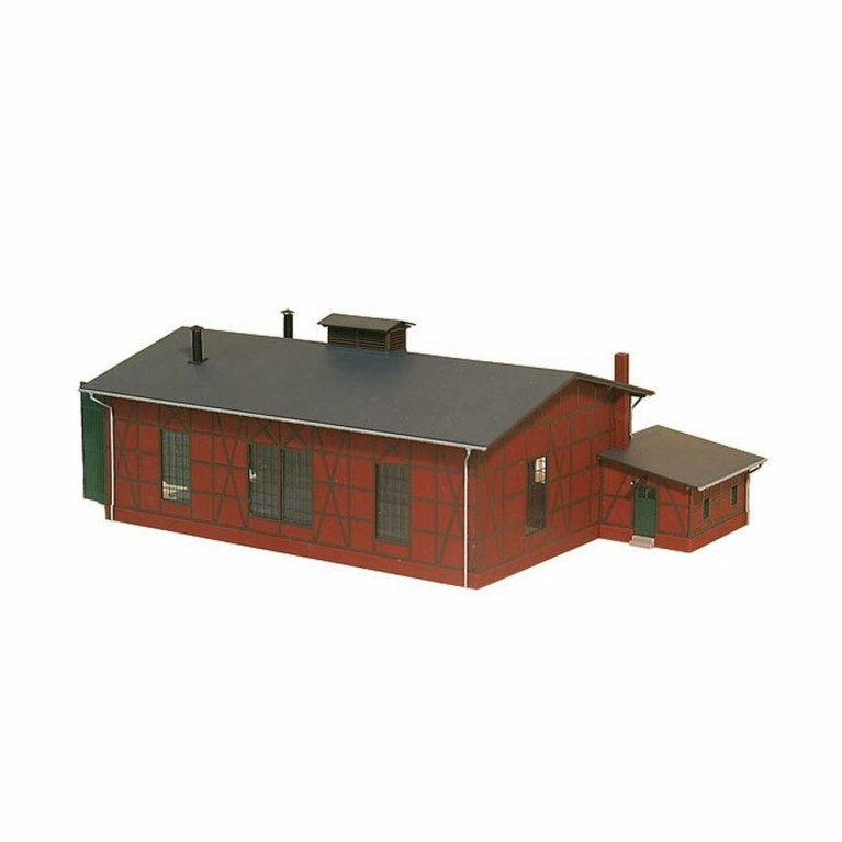 Remise pour 2 locomotives en briques et colombages-N-1/160-AUHAGEN  14470