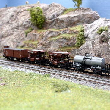 4 wagons de marchandises, DRG - FLEISCHMANN 6660120