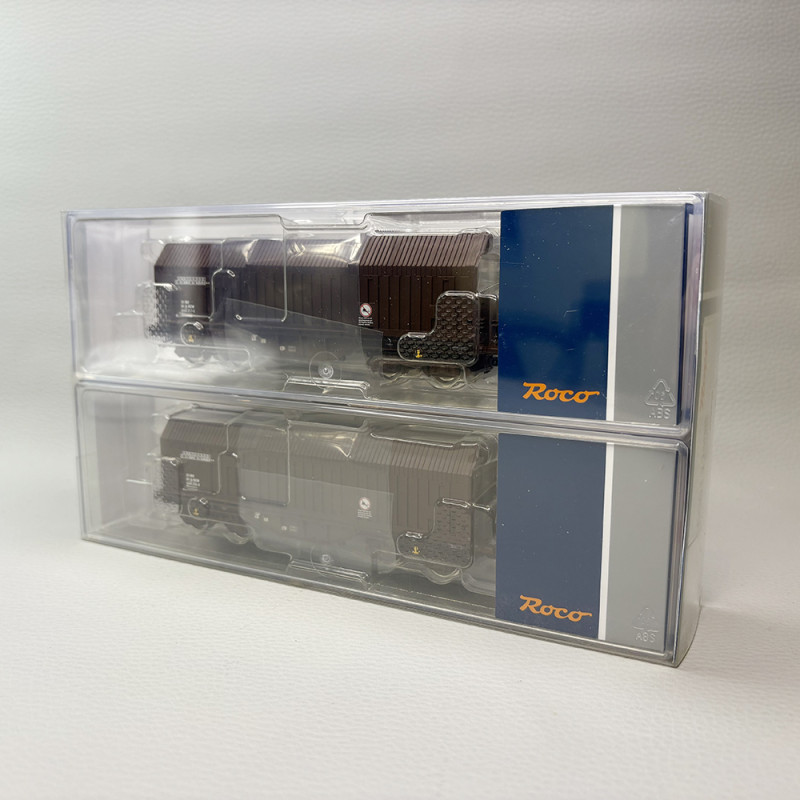 2 wagons à capot télescopique de type Shimmns, ÖBB - ROCO 6600132