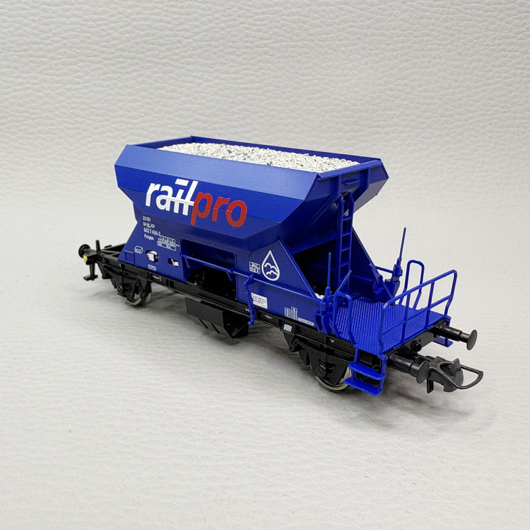 Wagon trémie type Fccpps, transport de gravier, Railpro - ROCO 6600070